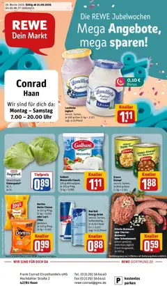 Vorschau von dem Prospekt des Geschäftes Rewe, gültig ab dem 21.09.2026