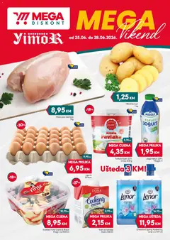 Pregled letka Mega Diskont vikend akcija trgovine Mega Diskont vrijedi od 25.06.2026