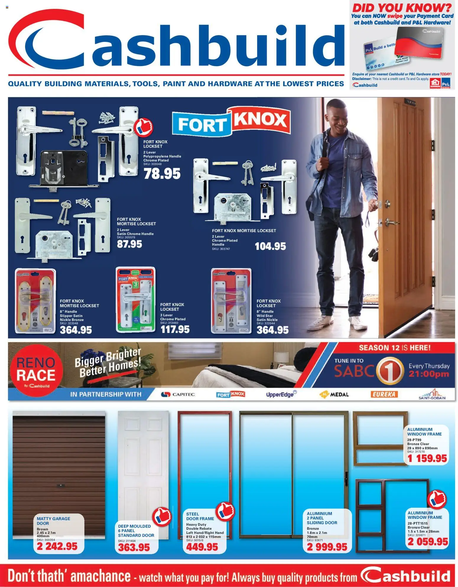 Preview of Cashbuild flyer valid from 19/10/2026 - Watch, Paint, Frame, Door frame