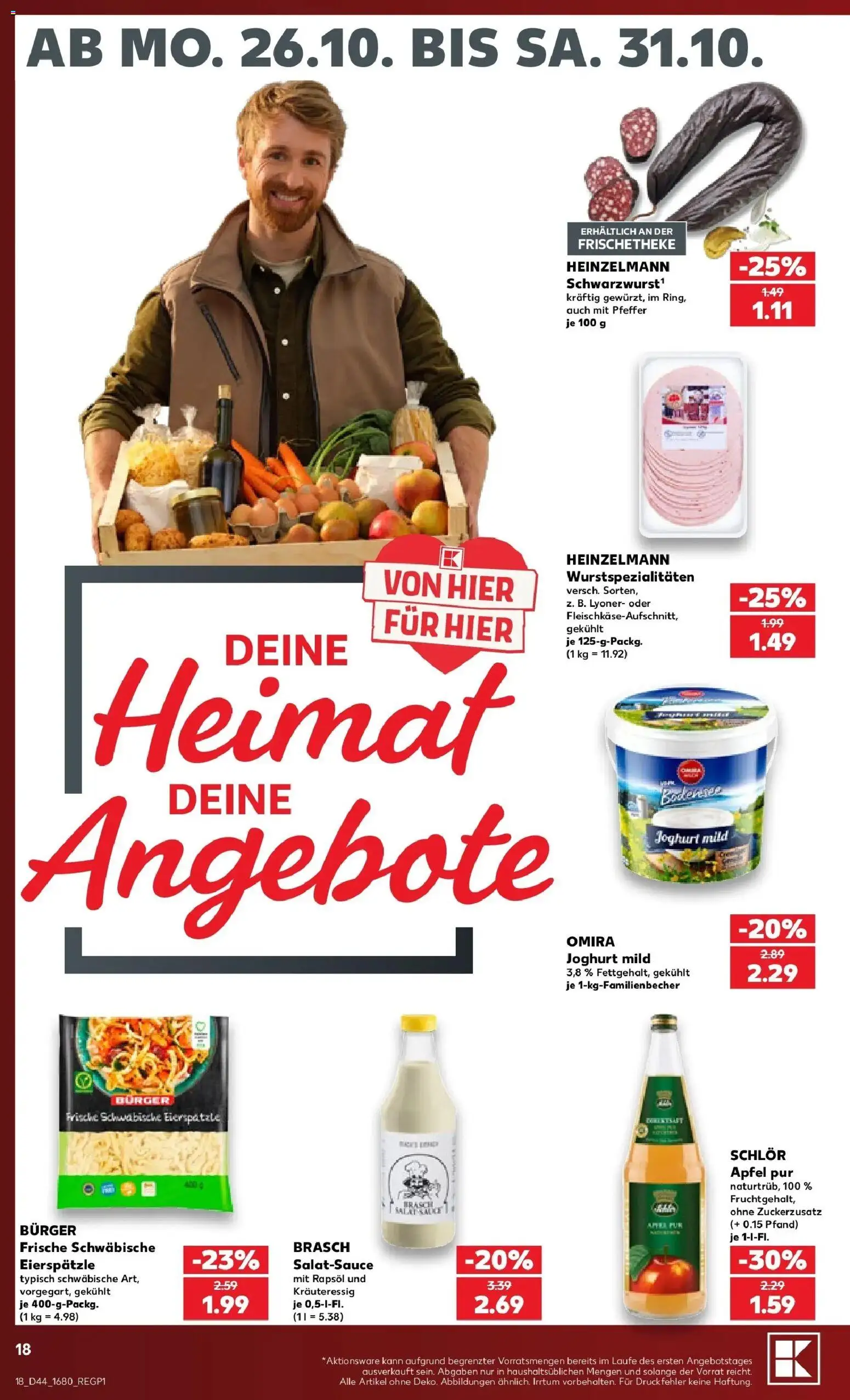 Vorschau von dem Prospekt des Geschäftes Kaufland, gültig ab dem 26.10.2026