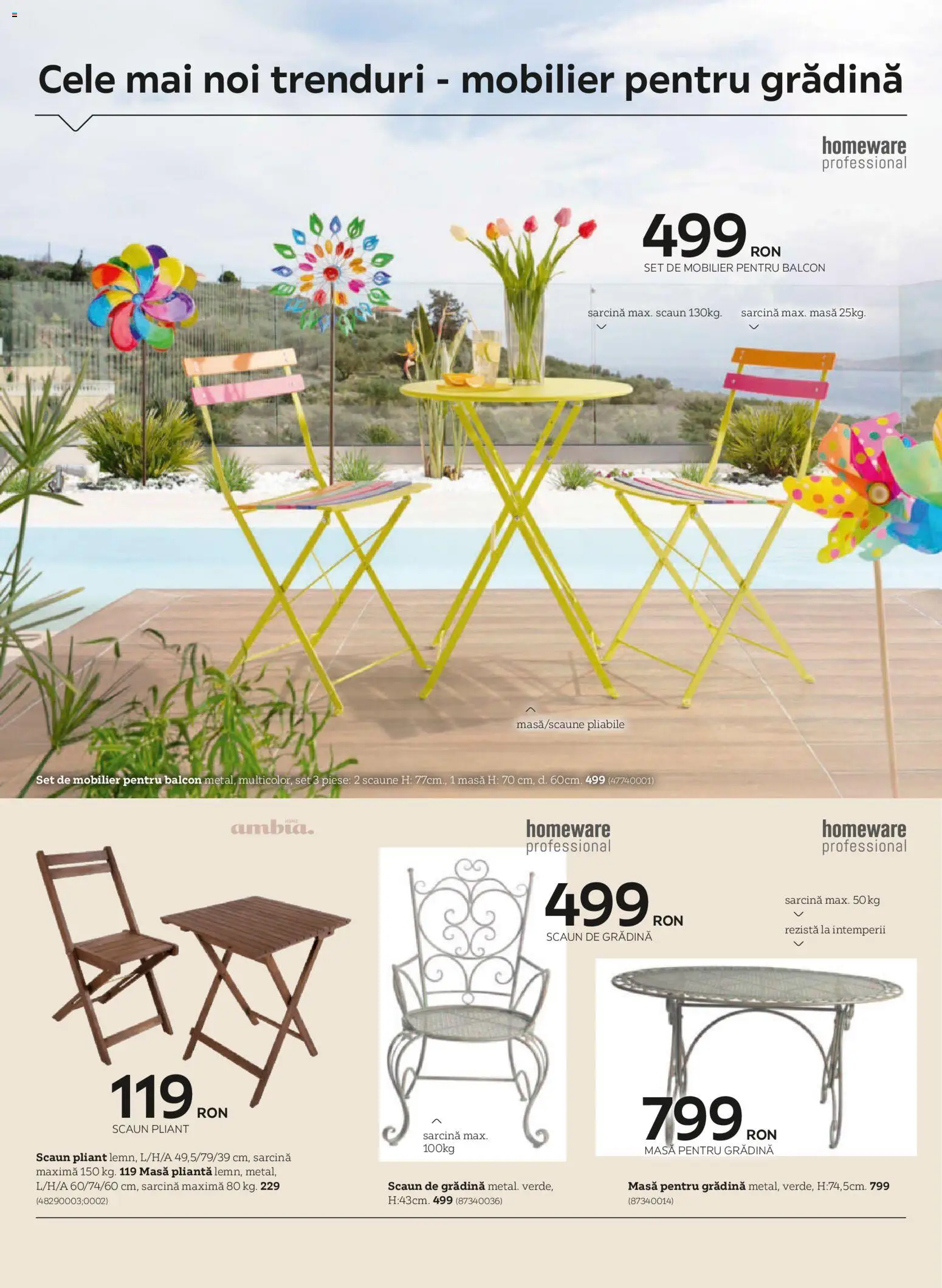 Previzualizarea de cataloage: XXXLutz XXXLutz Catalog grădină valabil de la 09.03.2026 - Masă, Scaun, Scaune, Gradina, Scaun pliant
