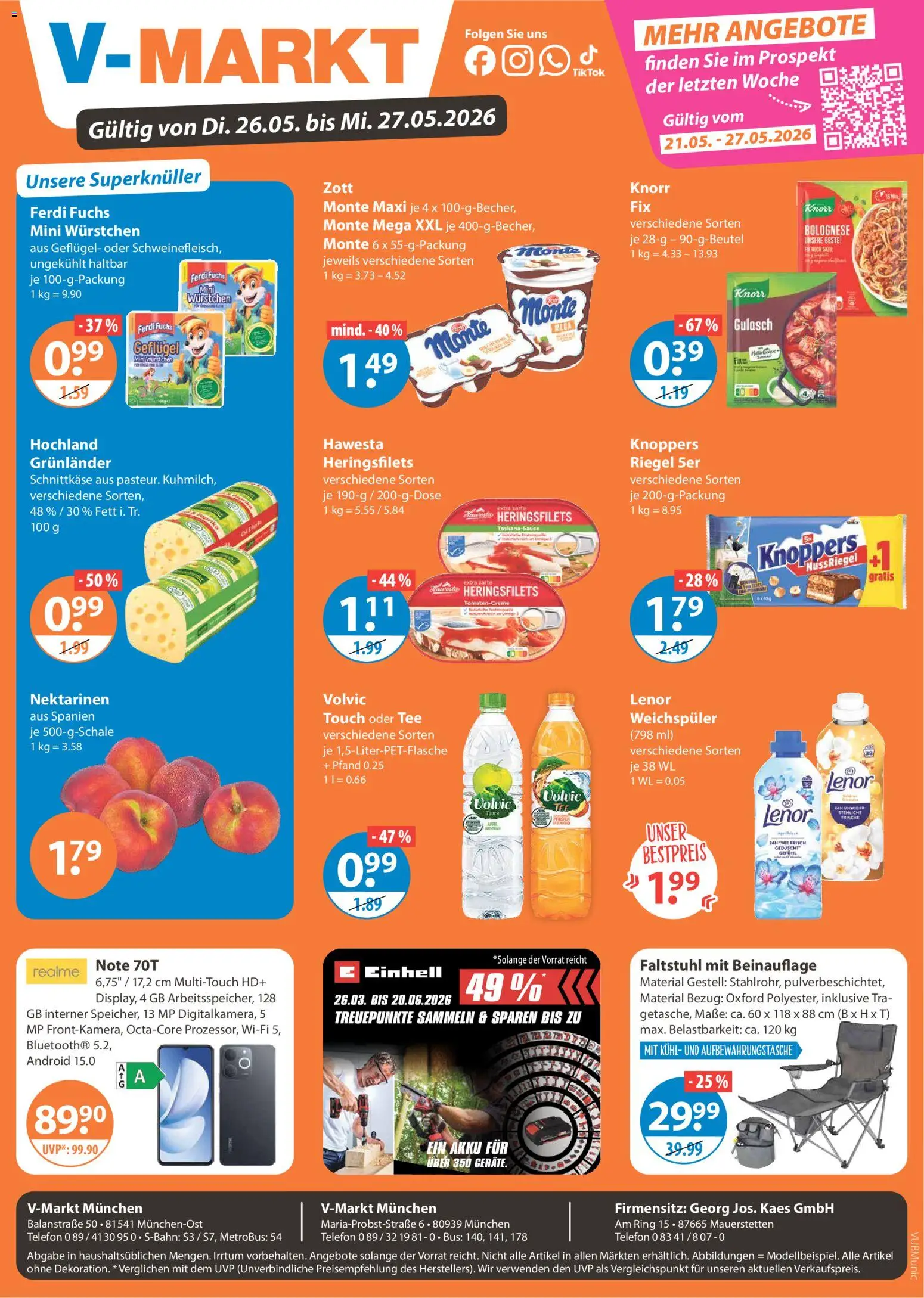 Vorschau von dem Prospekt des Geschäftes V-Markt, gültig ab dem 26.05.2026
