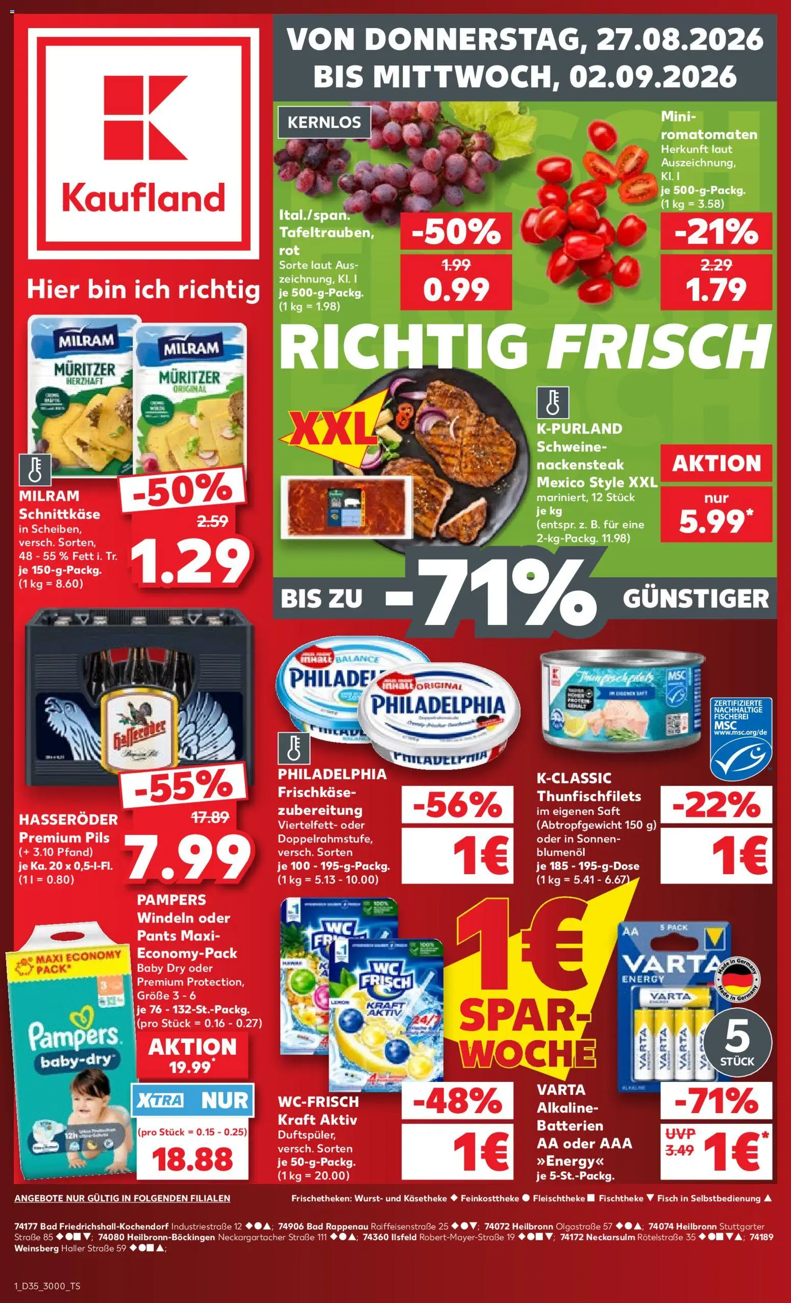 Voorbeeld van Kaufland DE -DE Folder van winkel Kaufland DE geldig vanaf 27-08-2026
