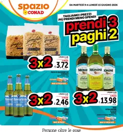 Anteprima dell'opuscolo Spazio Conad volantino Prendi 3, paghi 2 dal negozio Spazio Conad valido da 09/06/2026