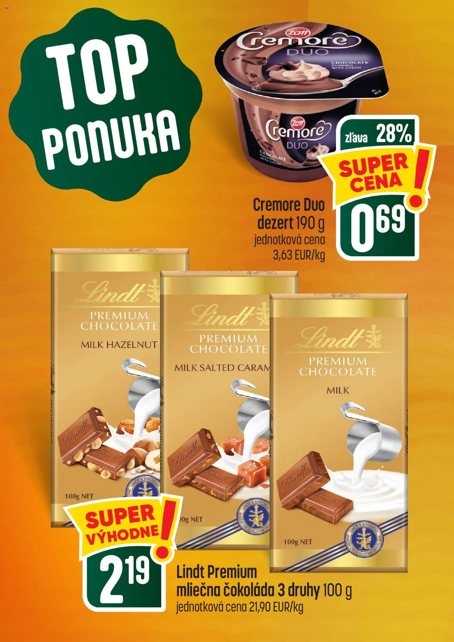 Náhľad COOP Jednota letáku platného od 01.10.2026 - Čokoláda, Lindt, Dezert