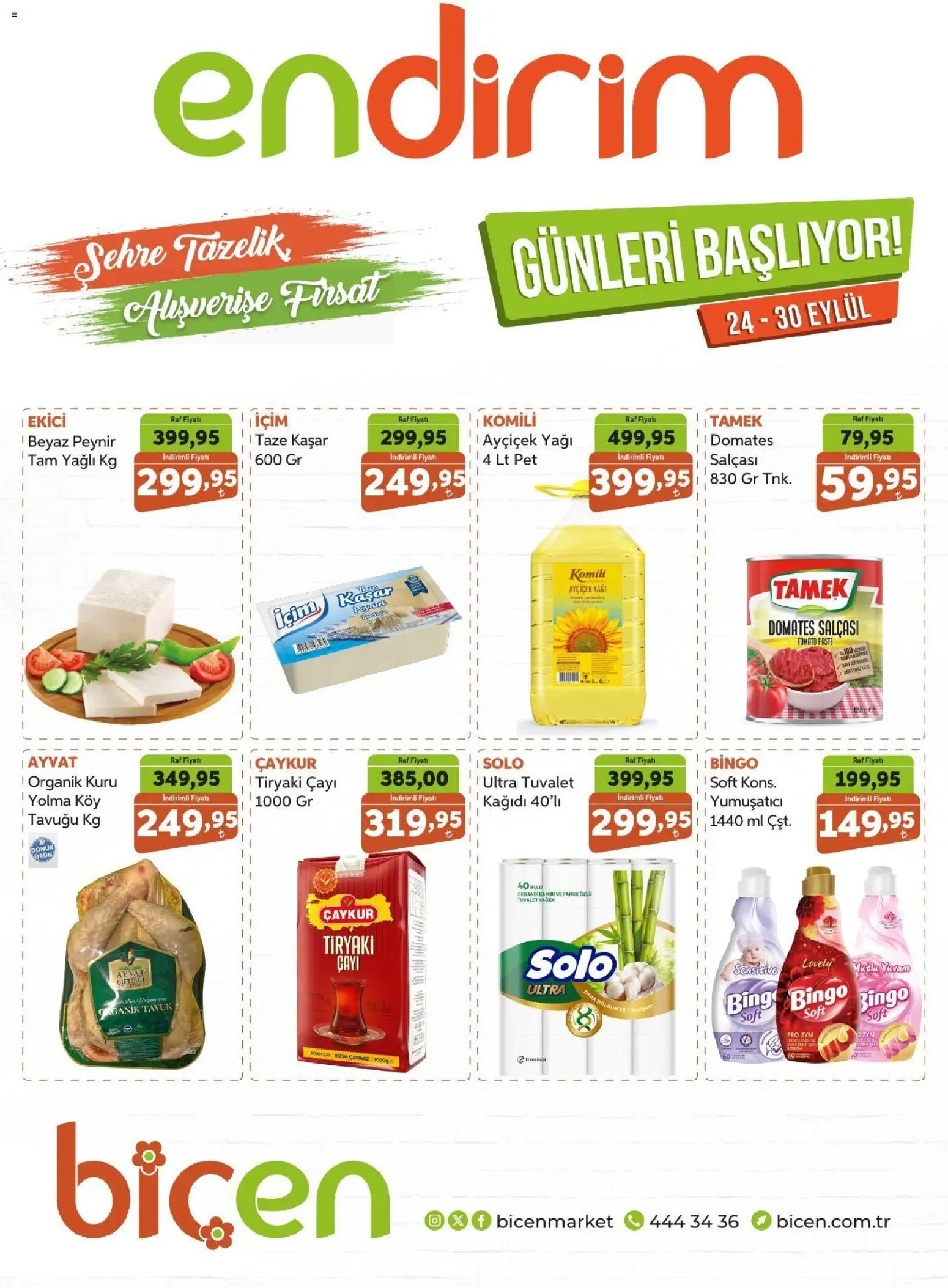Biçen Market Biçen Market İndirim 24.09.2026 - Broşürünün önizlemesi