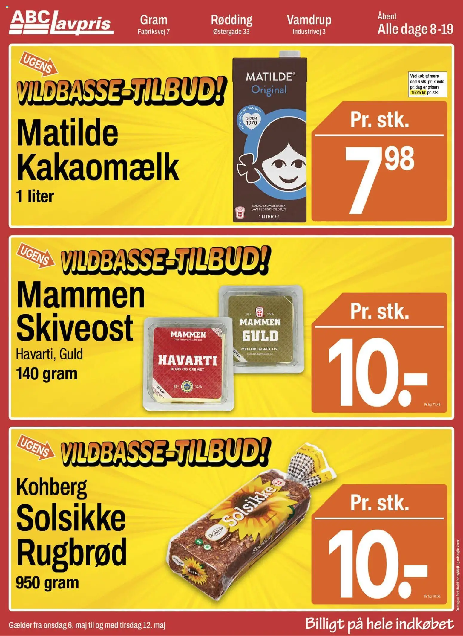 Eksempel på tilbudsavis Abc Lavpris - Gram fra butik Abc Lavpris gyldig fra 06/05/2026