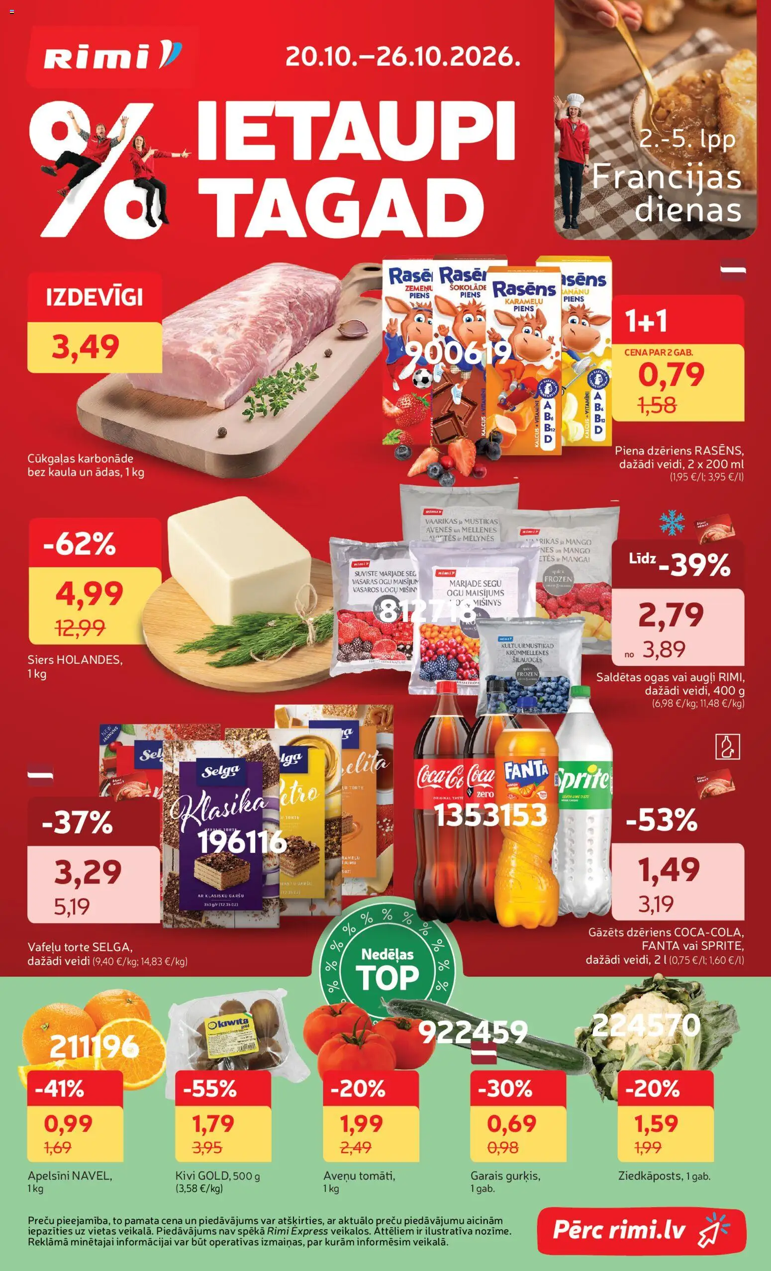 Skatīt Rimi akciju bukletu, derīgs no 20.10.2026.