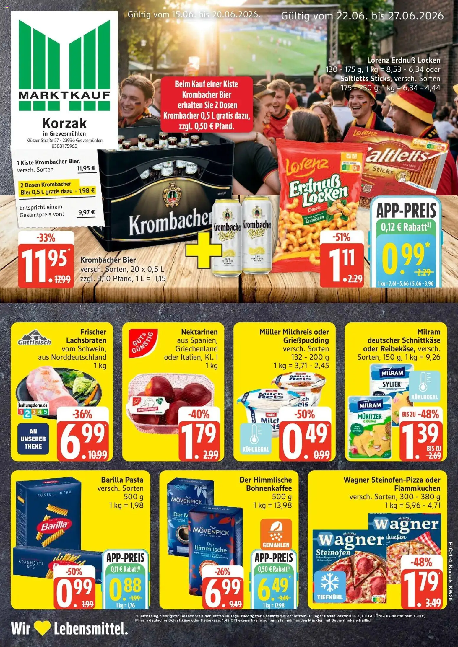 Vorschau von dem Prospekt des Geschäftes Marktkauf, gültig ab dem 22.06.2026