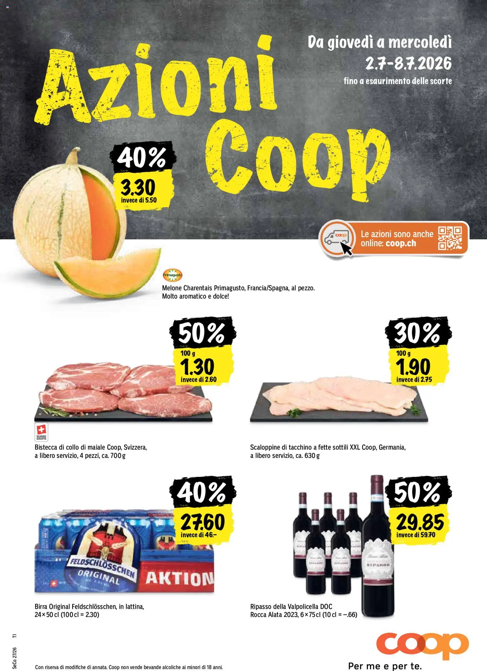 Vorschau des Merkblatts Coop aktionen IT vom Shop Coop gültig von 02.07.2026 bis 08.07.2026