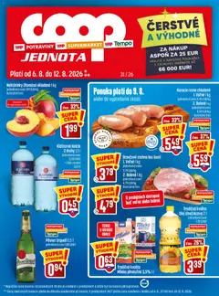 Náhľad COOP Jednota letáku platného od 06.08.2026