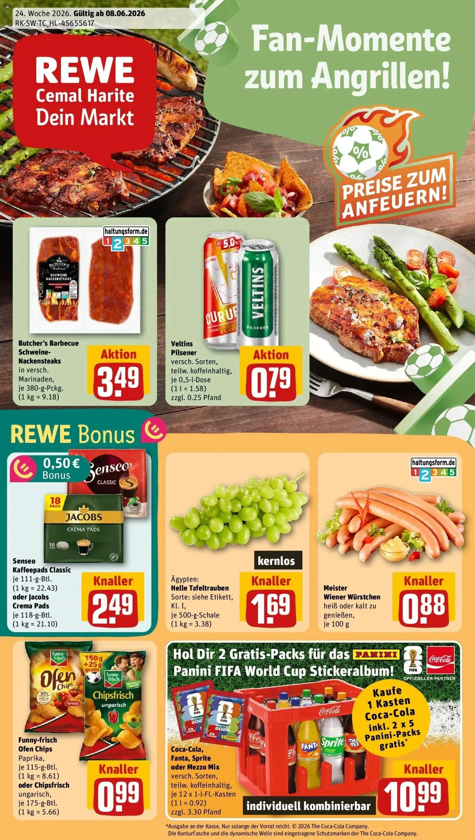 Vorschau von dem Prospekt des Geschäftes Rewe, gültig ab dem 08.06.2026