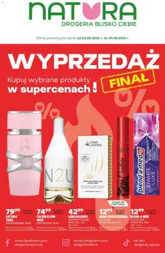Pogląd gazetki "Drogerie Natura gazetka" ze sklepu Drogerie Natura ważnej od 06.08.2026