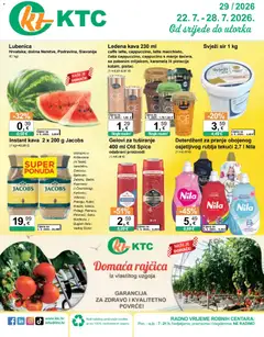 Pregled letka KTC Katalog trgovine KTC vrijedi od 22.07.2026