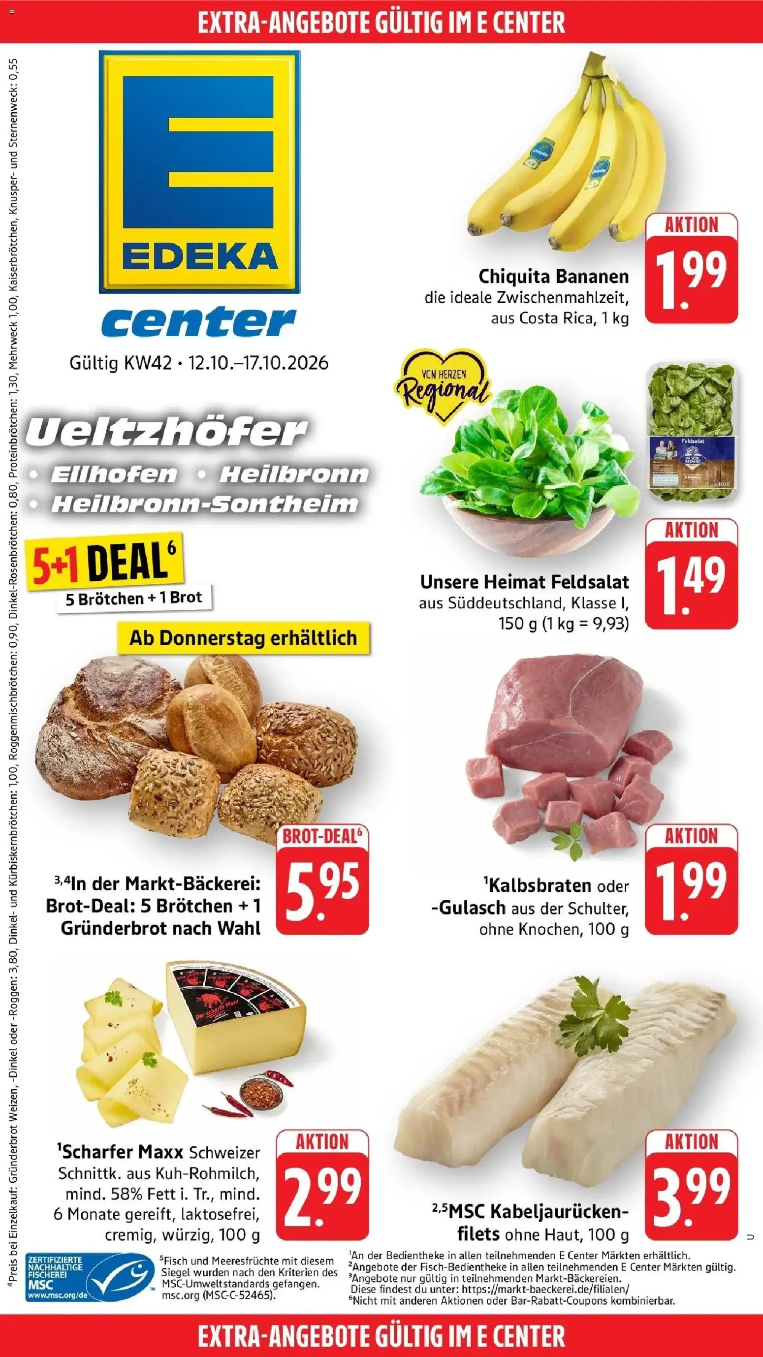 Vorschau von dem Prospekt des Geschäftes Edeka, gültig ab dem 12.10.2026