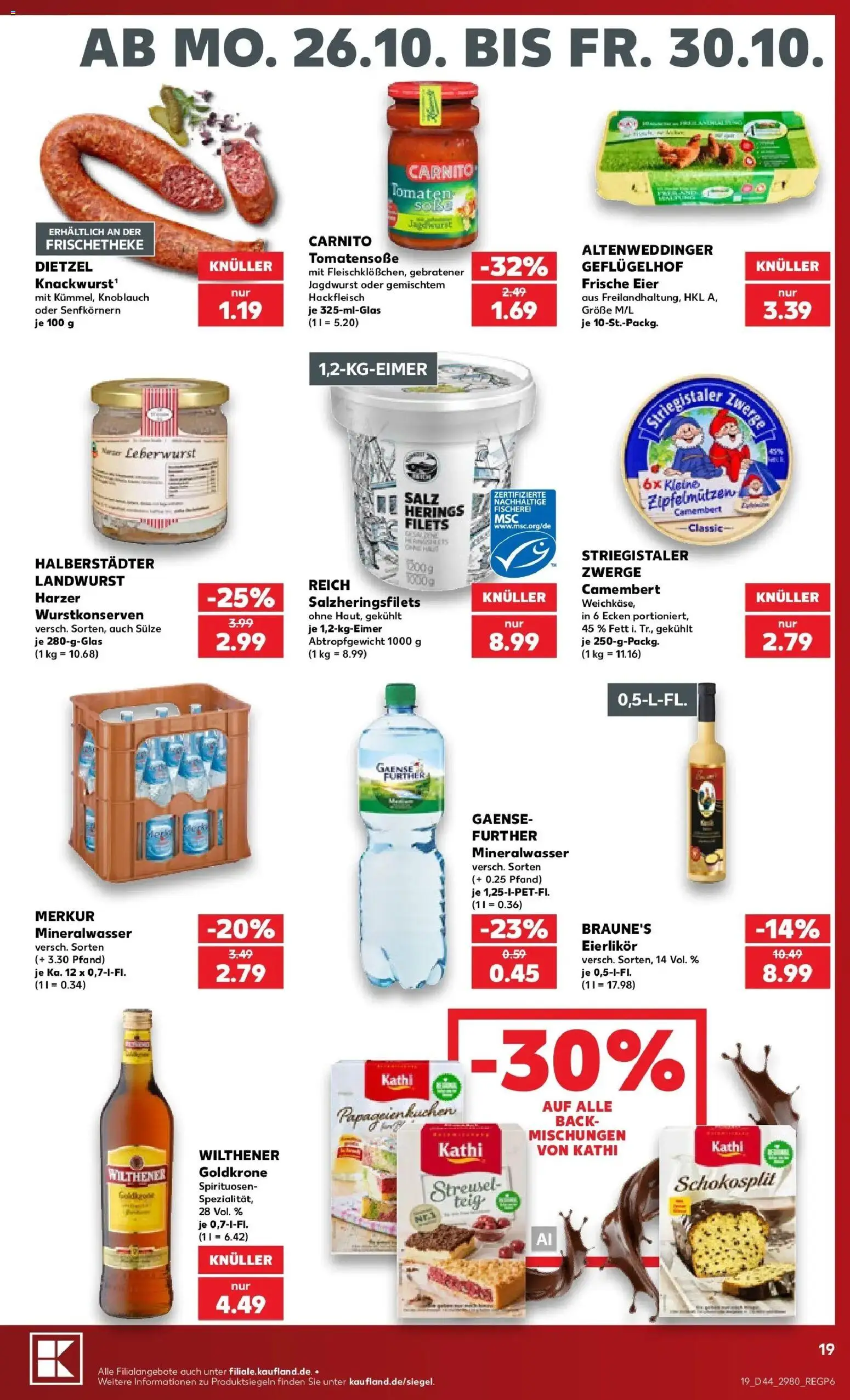 Vorschau von dem Prospekt des Geschäftes Kaufland, gültig ab dem 26.10.2026