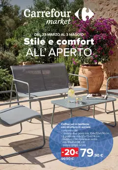 Anteprima dell'opuscolo Carrefour volantino Market - Catalogo arredo giardino dal negozio Carrefour valido da 23/03/2026