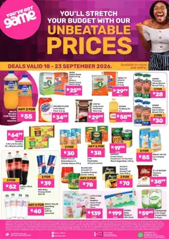 Preview of Game flyer valid from 18/09/2026