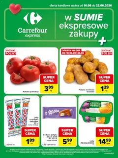 Pogląd gazetki "Carrefour gazetka - Express" ze sklepu Carrefour ważnej od 16.06.2026