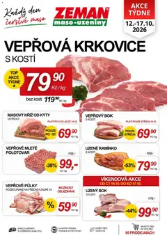 Náhled nabídky: Prodejny Zeman Prodejny Zeman leták - Praha, Dačice, Jindřichův Hradec platný od 12.10.2026
