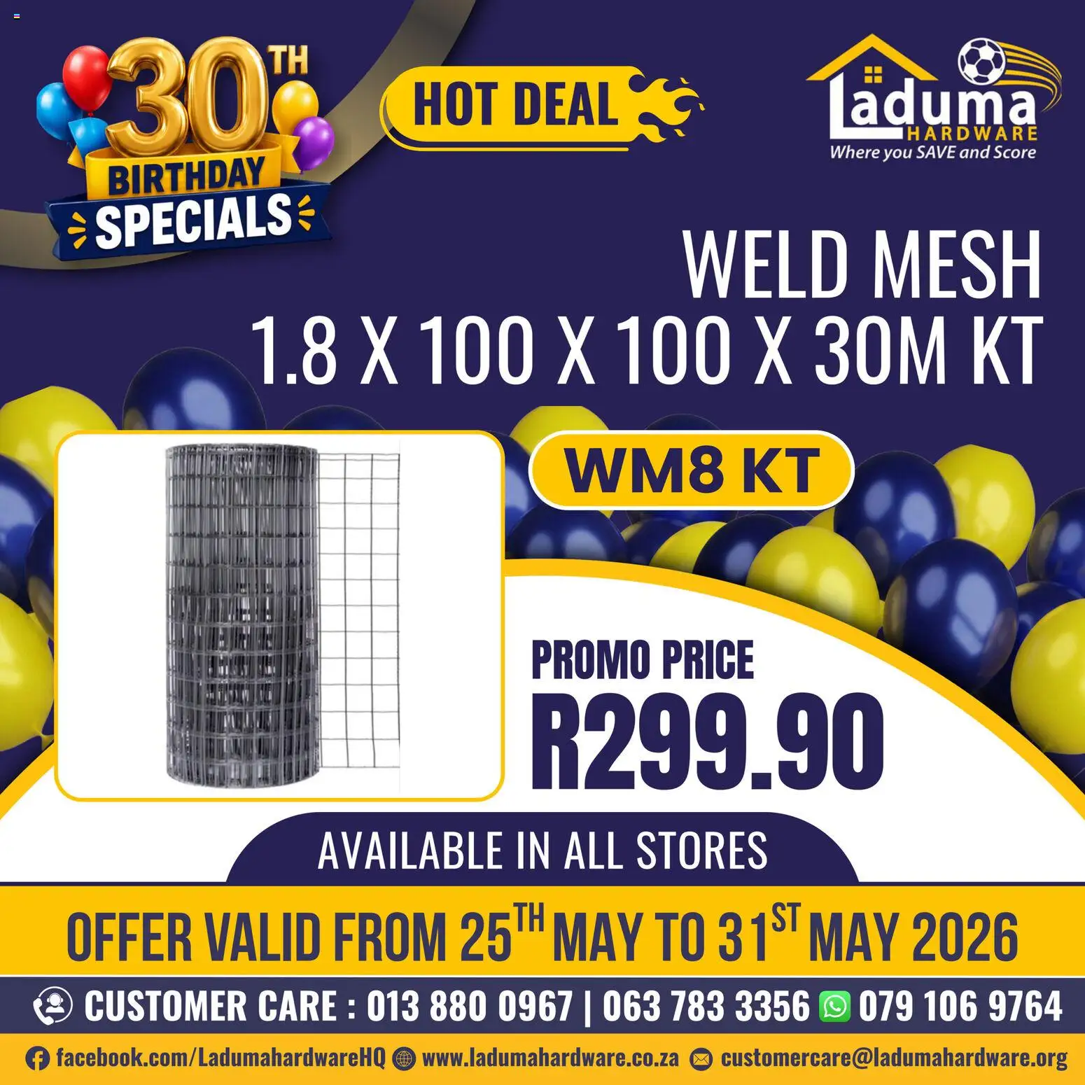 Preview of Laduma Hardware flyer valid from 25/05/2026