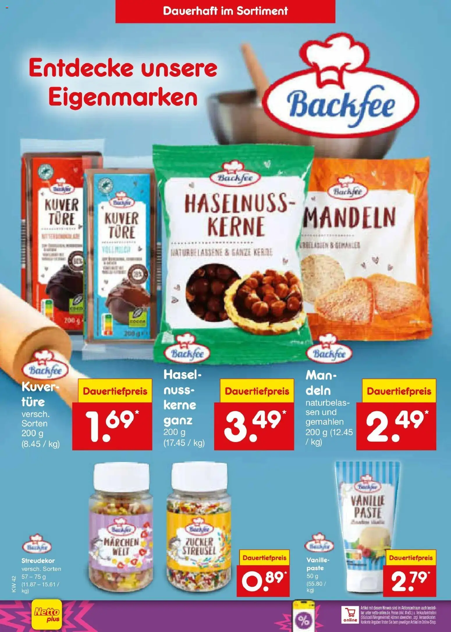 Vorschau von dem Prospekt des Geschäftes Netto Marken-Discount, gültig ab dem 12.10.2026 - Mandeln, Zucker, Vanille