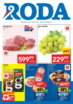 Pregled Roda kataloga - važi od 30.07.2026