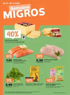 Vorschau des Merkblatts Migros aktionen FR vom Shop Migros gültig von 22.10.2026 bis 28.10.2026