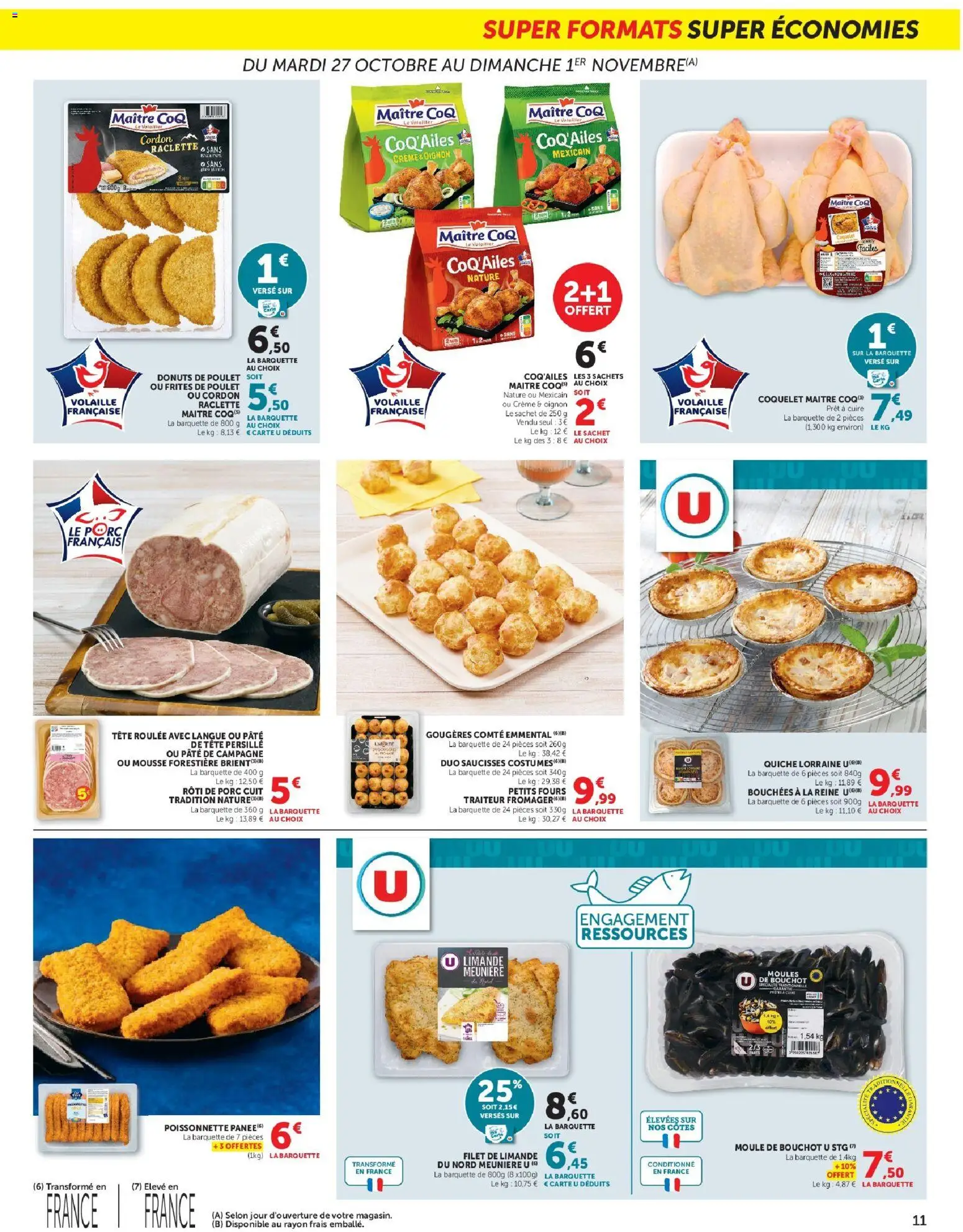 Prévisualisation de Super U - Les prix bas de la semaine du magasin Super U formulaire valide 27/10/2026