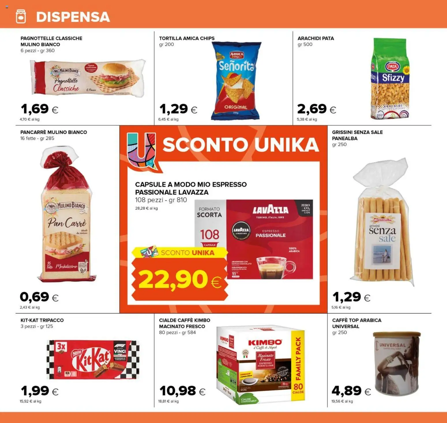 Anteprima dell'opuscolo Oasi volantino Roma dal negozio Oasi valido da 04/09/2026 - Caffè, Cioccolato, Lavazza, Top, Sale, Arachidi, Grissini, Macinato
