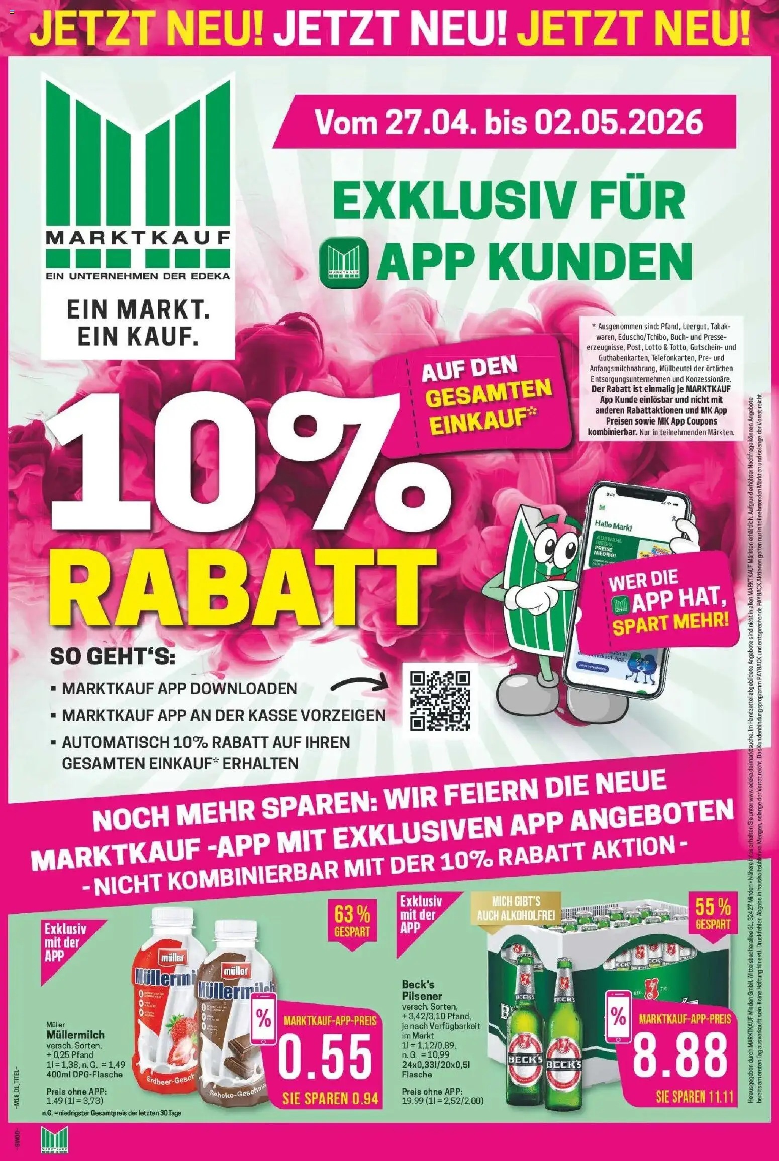 Vorschau von dem Prospekt des Geschäftes Marktkauf, gültig ab dem 27.04.2026