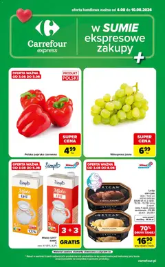 Pogląd gazetki "Carrefour gazetka - Express" ze sklepu Carrefour ważnej od 04.08.2026
