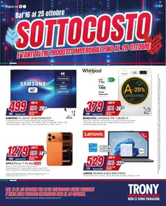 Anteprima dell'opuscolo Trony volantino dal negozio Trony valido da 16/10/2026