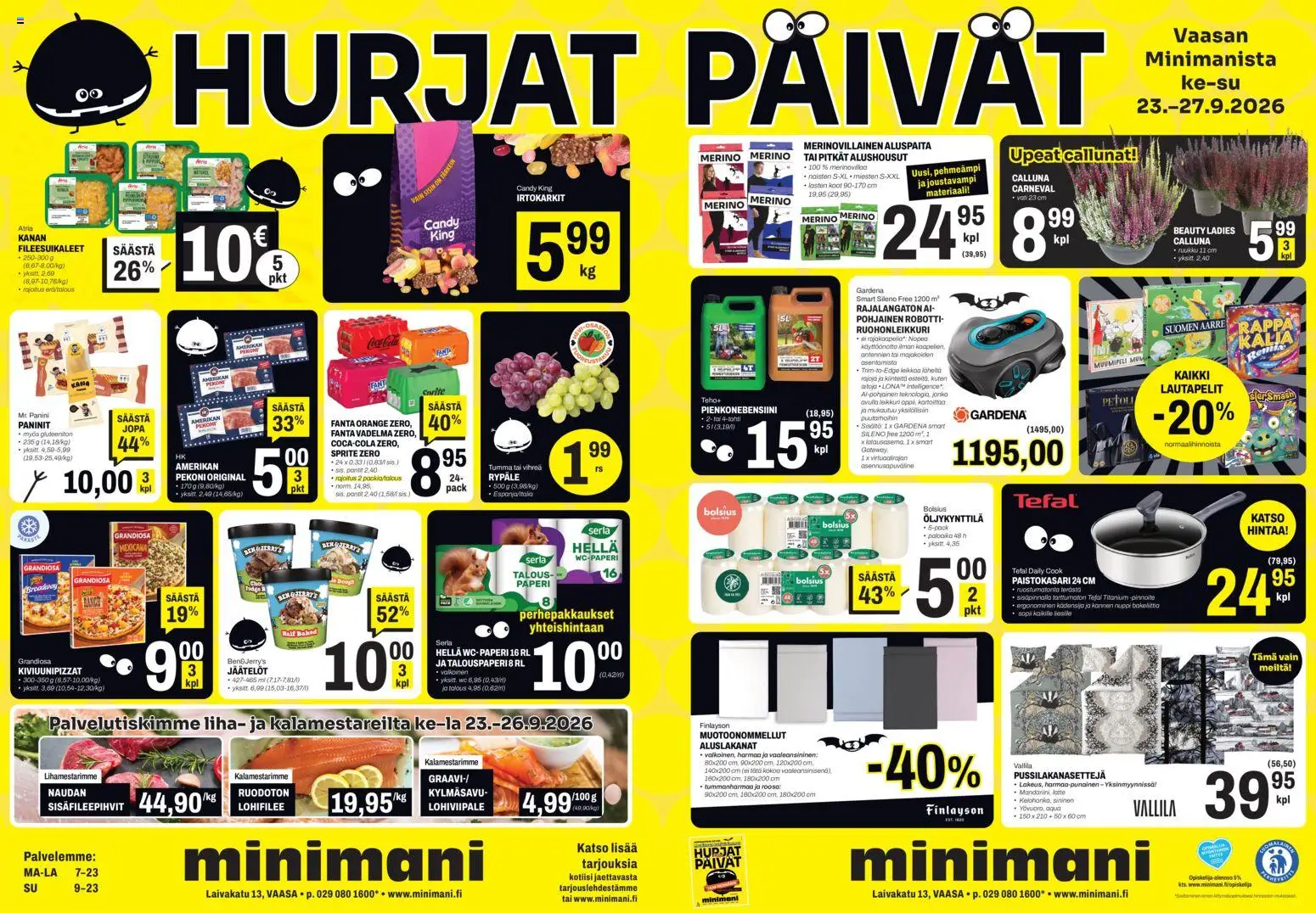 Kaupan Minimani Minimani tarjoukset Vaasa esikatselu, voimassa 23/09/2026