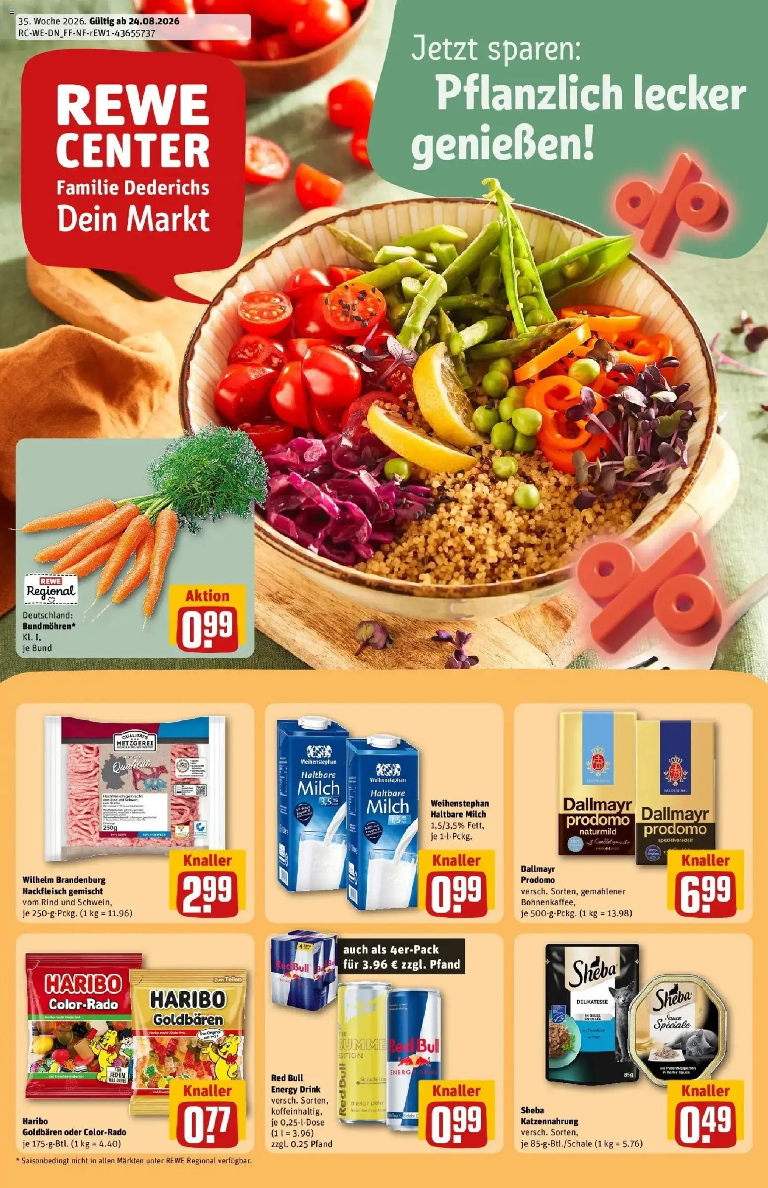 Vorschau von dem Prospekt des Geschäftes Rewe, gültig ab dem 24.08.2026