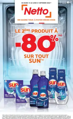 Prévisualisation de Netto 80% sur tous sun du magasin Netto formulaire valide 15/09/2026