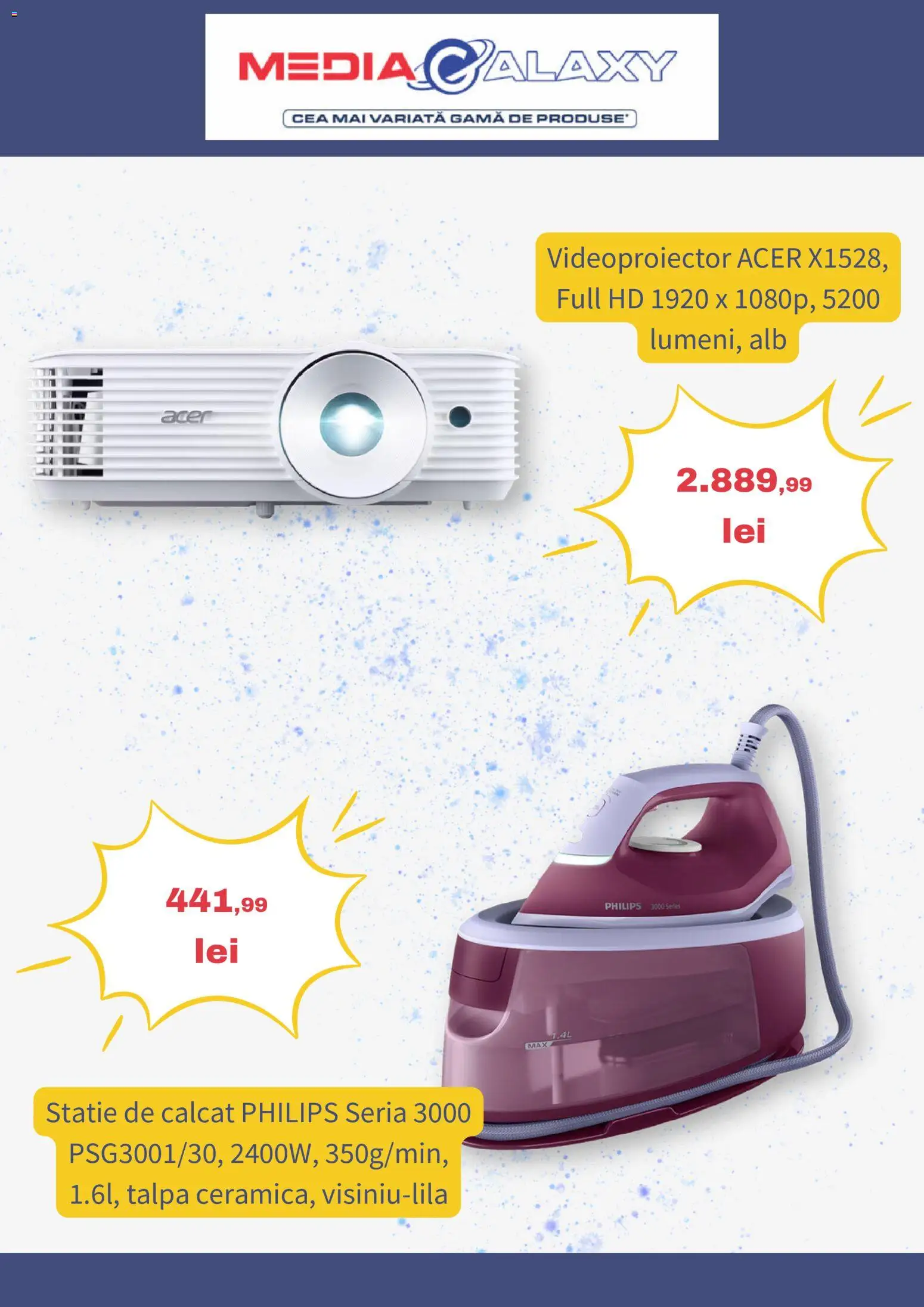 Previzualizarea de cataloage: Media Galaxy Media Galaxy Catalog valabil de la 08.10.2026 - Philips, Statie de calcat