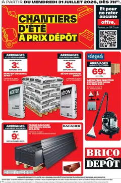 Prévisualisation de Brico Dépôt catalogue du magasin Brico Dépôt formulaire valide 31/07/2026