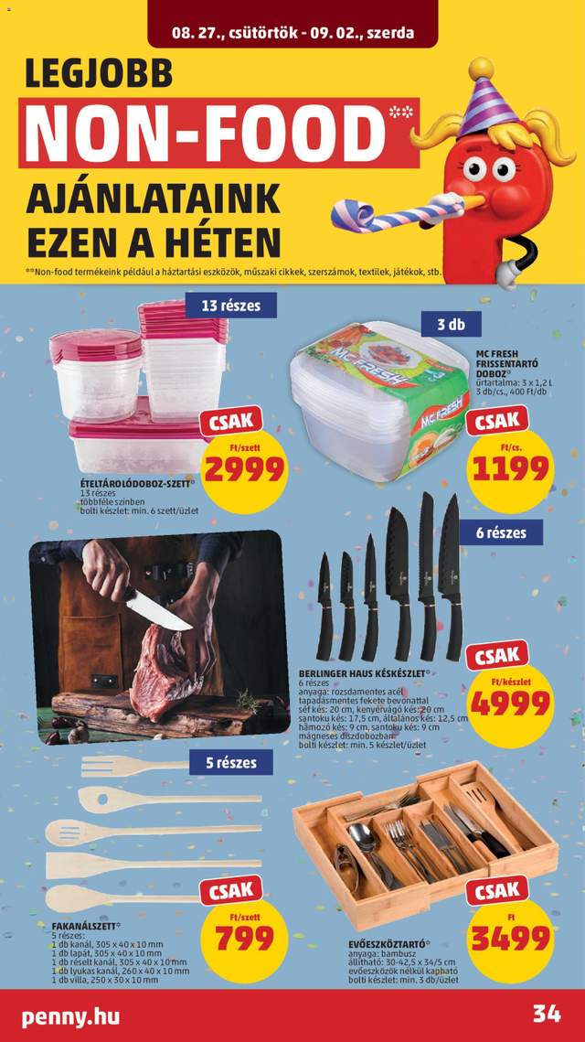 Új Penny akciós újság 08.27.