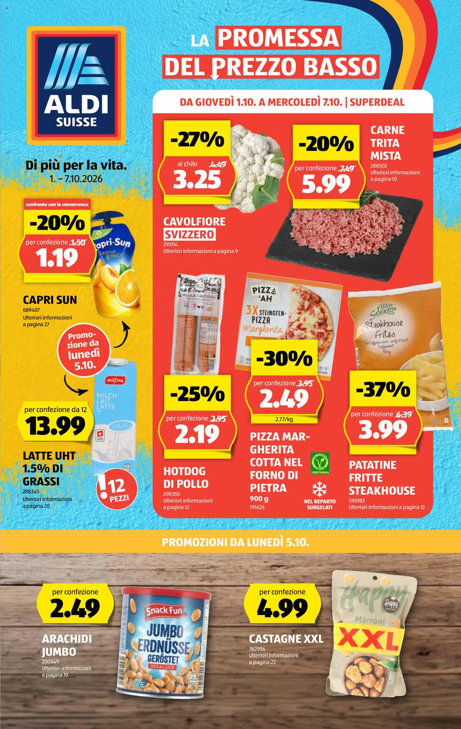 Vorschau des Merkblatts Aldi aktionen IT vom Shop Aldi gültig von 01.10.2026 bis 07.10.2026