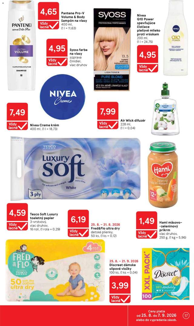 Nový Tesco leták od 26.08.