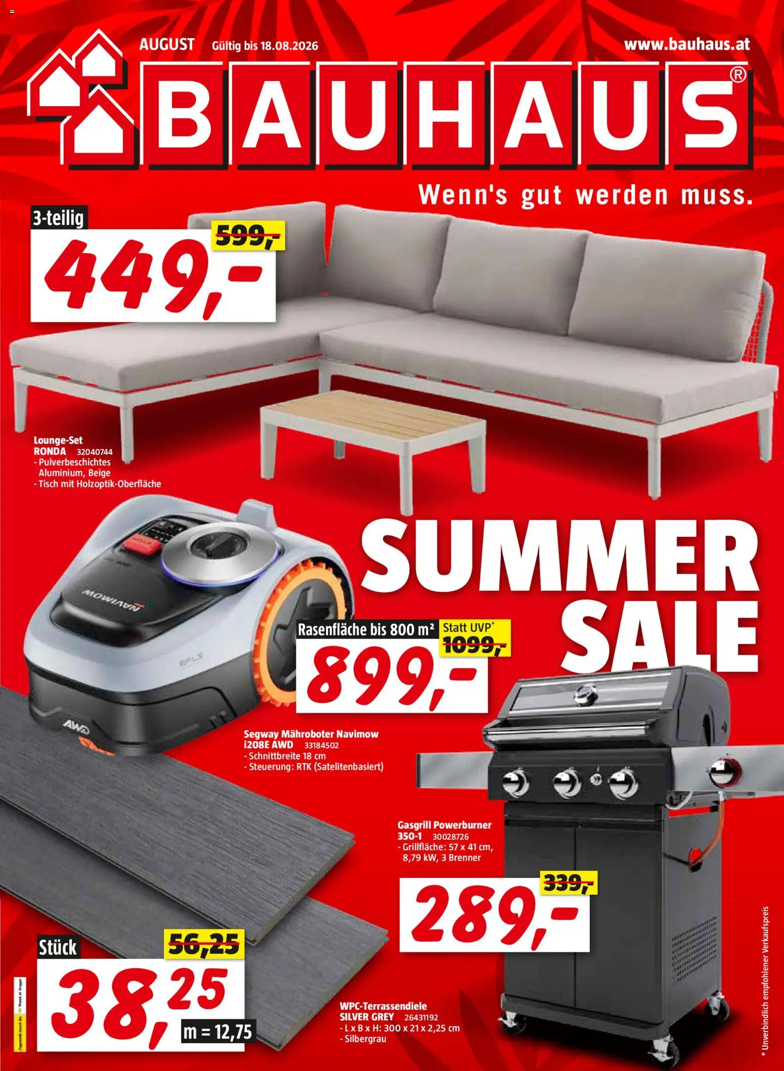 Vorschau der Angebote: Bauhaus Bauhaus Summer Sale gültig ab 05.08.2026 - Tisch
