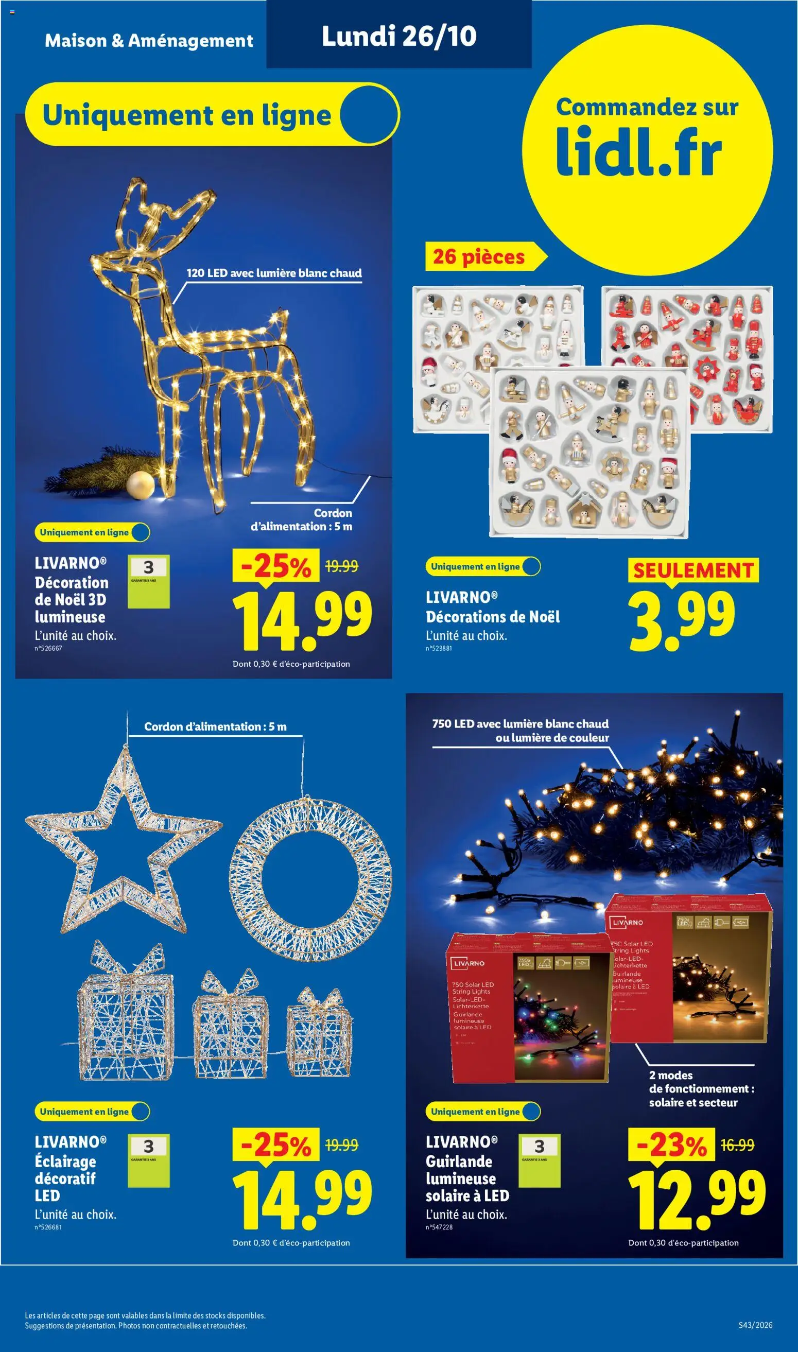 Prévisualisation de LIDL catalogue les bonnes affaires Exclu Web du magasin LIDL formulaire valide 26/10/2026