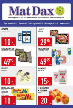Förhandsgranska reklamblad Matdax erbjudanden från butik Matdax gäller från 24/08/2026