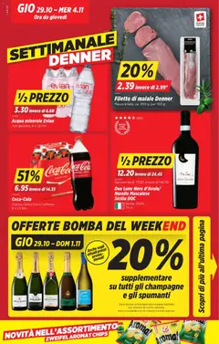 Vorschau des Merkblatts Denner aktionen IT vom Shop Denner gültig von 29.10.2026 bis 04.11.2026