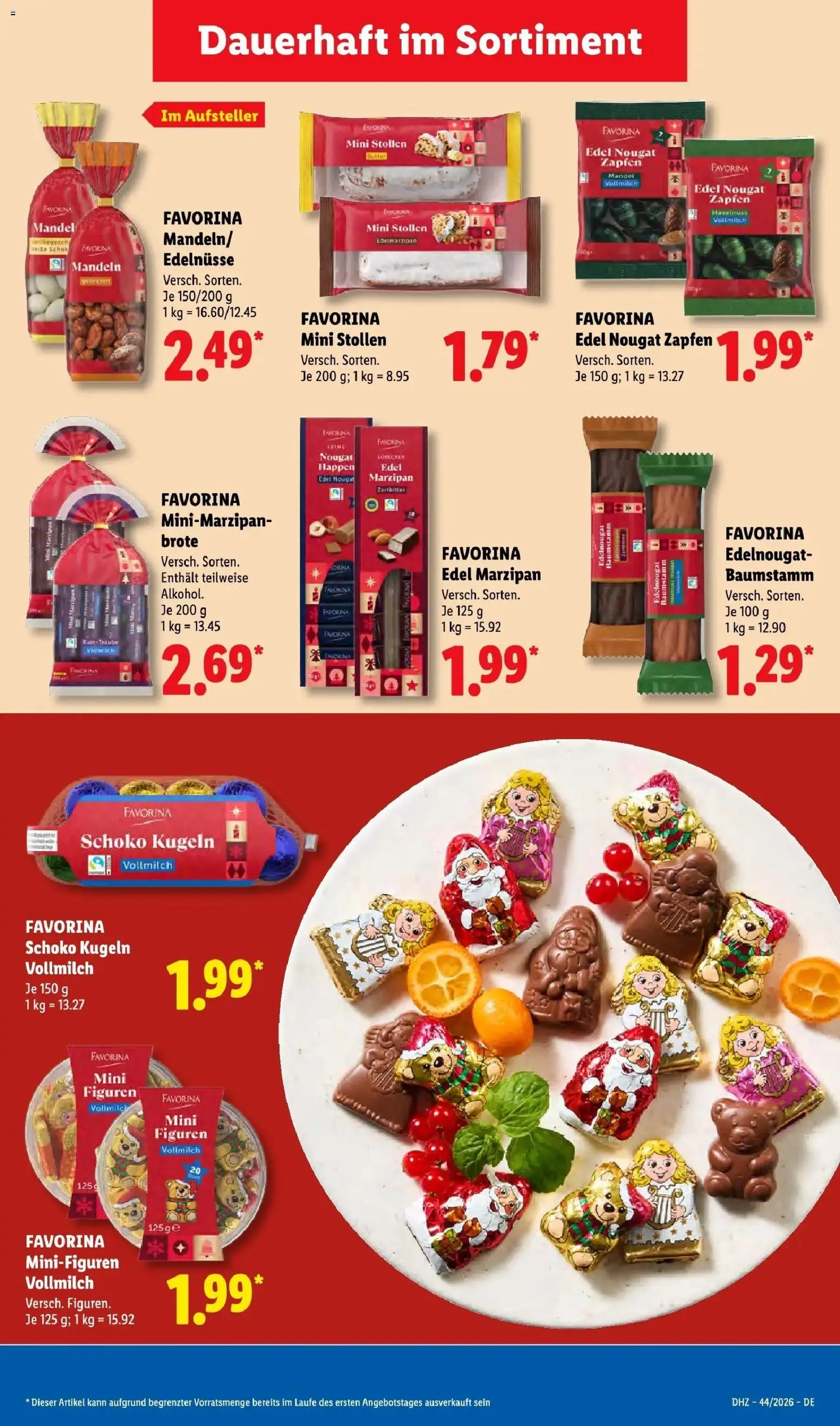 Vorschau von dem Prospekt des Geschäftes Lidl, gültig ab dem 26.10.2026 - Tee, Mandeln