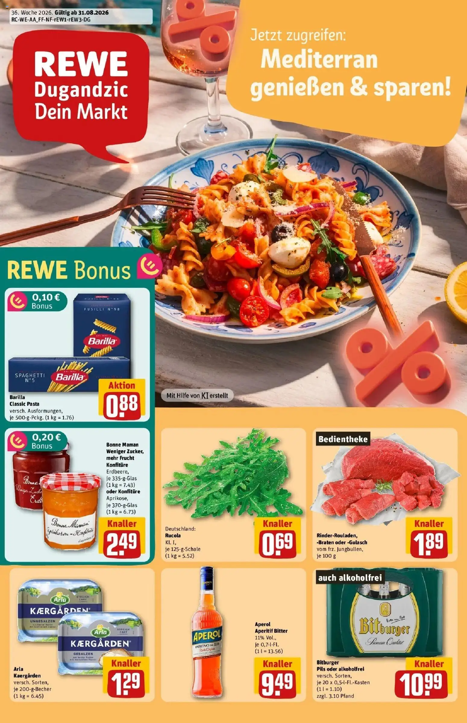 Vorschau von dem Prospekt des Geschäftes Rewe, gültig ab dem 31.08.2026