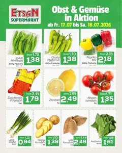 Vorschau der Angebote: ETSAN ETSAN - Obst und Gemüse gültig ab 17.07.2026