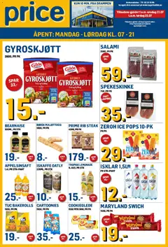Forhåndsvis Price Lagerbutikk kundeavis fra butikk Price Lagerbutikk gyldig fra 22/07/2026