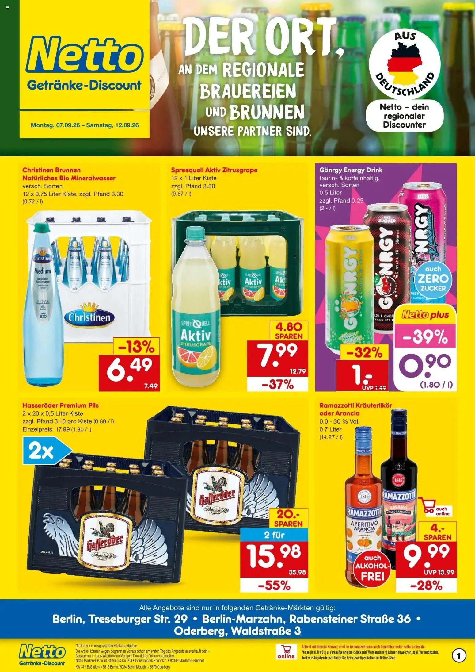 Vorschau von dem Prospekt des Geschäftes Netto Marken-Discount, gültig ab dem 07.09.2026